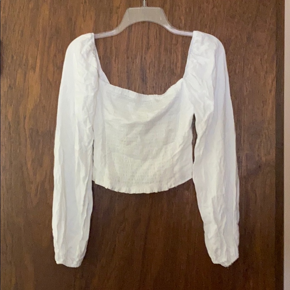 Love fire off the shoulder peasant top!